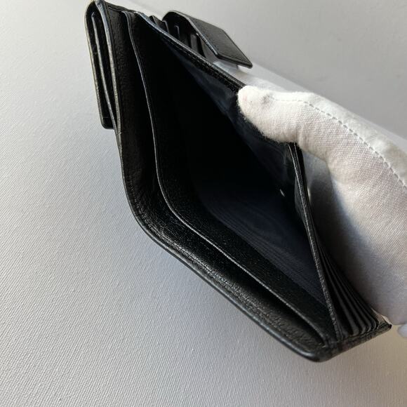 GUCCI Princy GG Logo Canvas Bifold Wallet Black Authentic - Picture 13 of 16